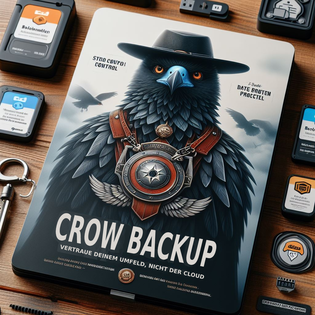 Backup von Fotos auf dem Computer – Crow Backup Peer-to-Peer Sicherung
