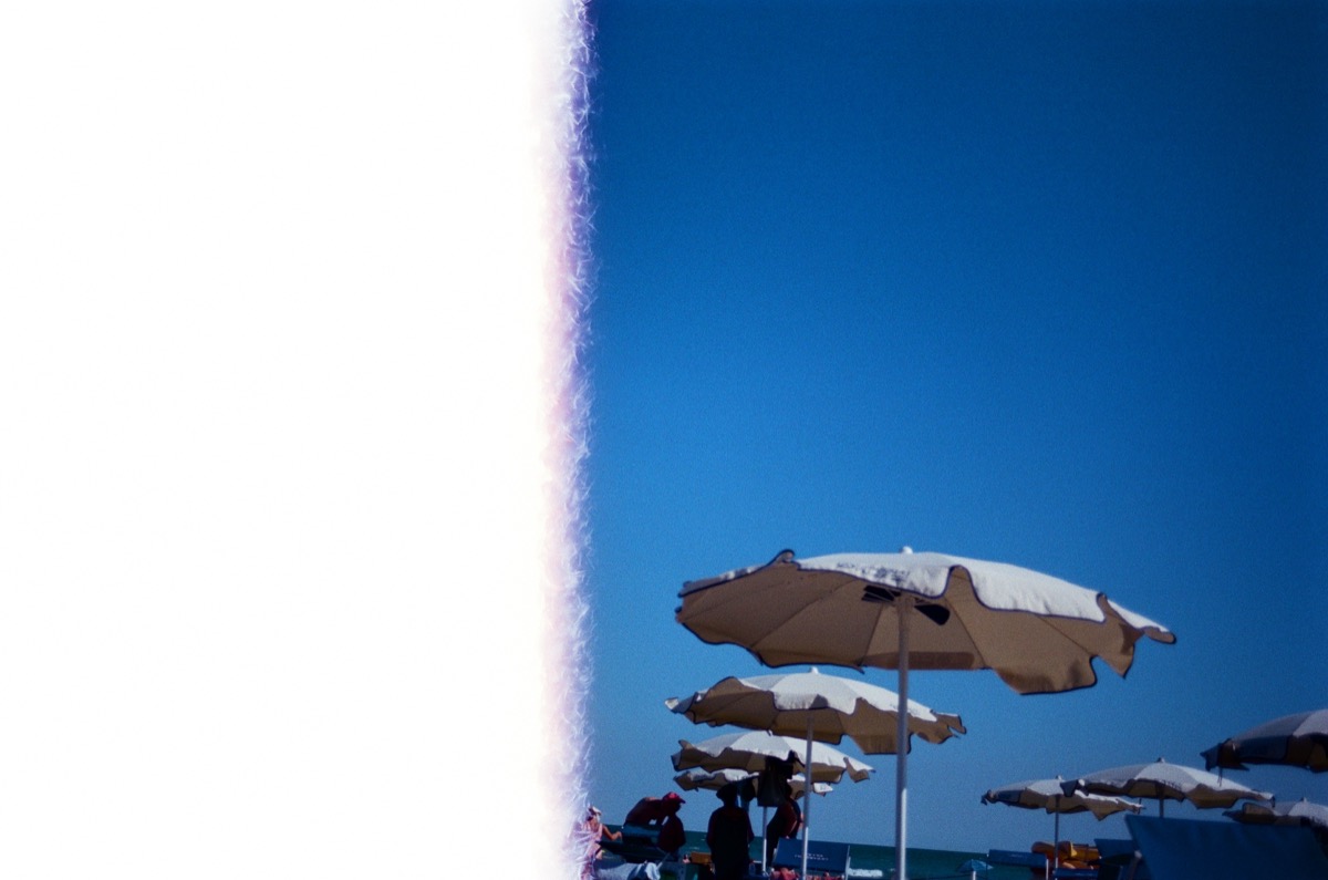 Lichteinfall auf Analogfilm – Strand Ca'Pasquali, Kodak Portra 400
